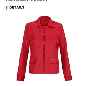 Cabi Valentine jacket. Red size L